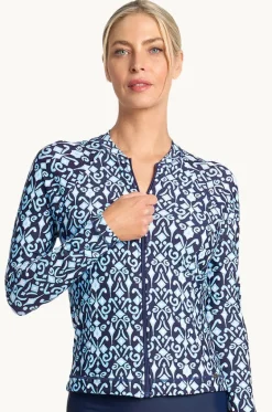 Tile Long Sleeve Suntop|Jantzen Sale