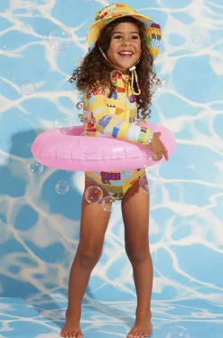 Toddler Girls Chomp Chomp Long Sleeve Sunsuit|Halcyon Nights Online