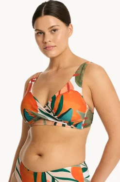 Tropaluxe Cross Front Bra|Sea Level Hot