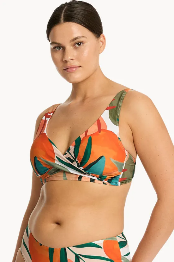 Tropaluxe Cross Front Bra|Sea Level Hot