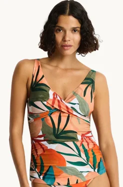 Tropaluxe Cross Front Tankini Separate|Sea Level Online