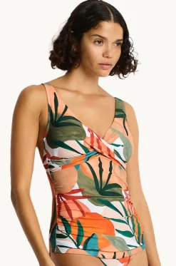 Tropaluxe Cross Front Tankini Separate|Sea Level Online