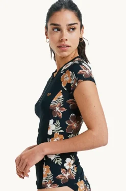 Tropical Feels Cap Sleeve Suntop|Roxy