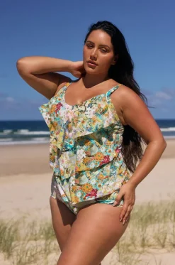 Tropicana Tiered Frill Tankini Separate|Capriosca