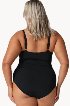 Twist Front High Neck One Piece|Capriosca Sale