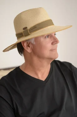 Unisex Olive Band Panama Hat|Sundaise Sale