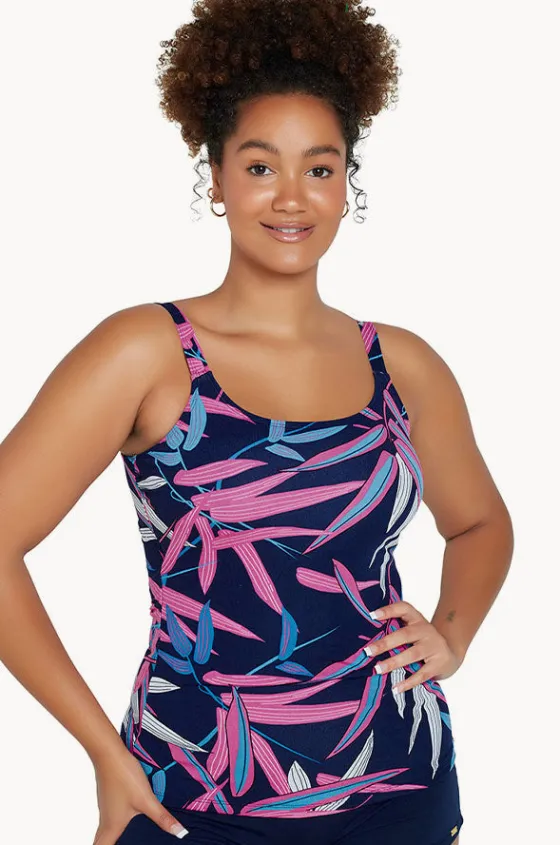 Vintage Palms Scoop Neck Tankini Separate|Genevieve Sale