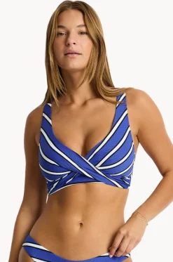 Voyage Cross Front Bra|Sea Level