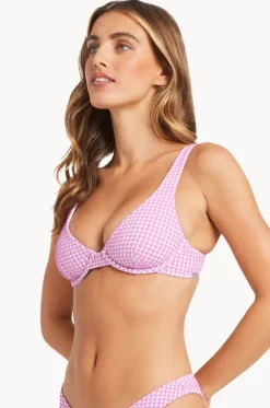 Wave Check Ruby Bra|Billabong Outlet