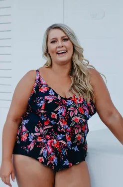 Wild Berries Tiered Tankini Separate|Capriosca Sale