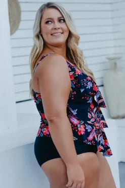 Wild Berries Tiered Tankini Separate|Capriosca Sale