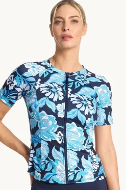 Wisteria Short Sleeve Suntop|Poolproof Outlet