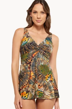 Zambia Twist Swim Dress|Togs Swimwear Discount