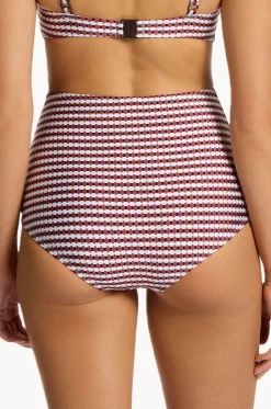 Zarla Geo High Waist Boyleg|Jets New