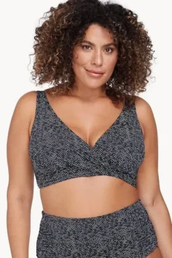 Zig Zag Delacroix Cross Front Bra|Artesands New