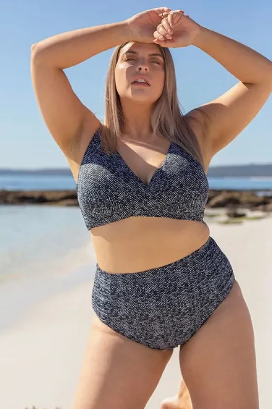 Zig Zag Delacroix Cross Front Bra|Artesands New