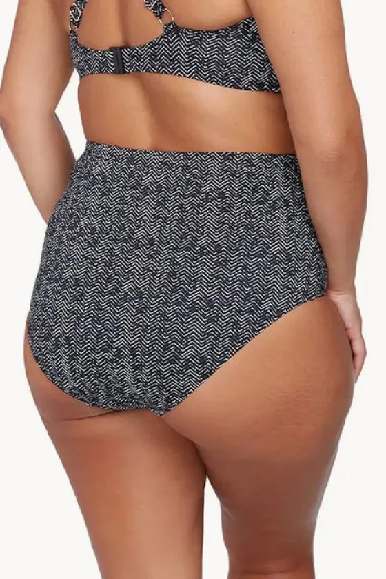 Zig Zag Rouched High Waist Pant|Artesands Clearance