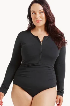 Zip Front Sunsuit|Capriosca Clearance