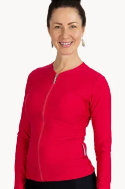 Zip Long Sleeve Suntop|Babes In The Shade Outlet